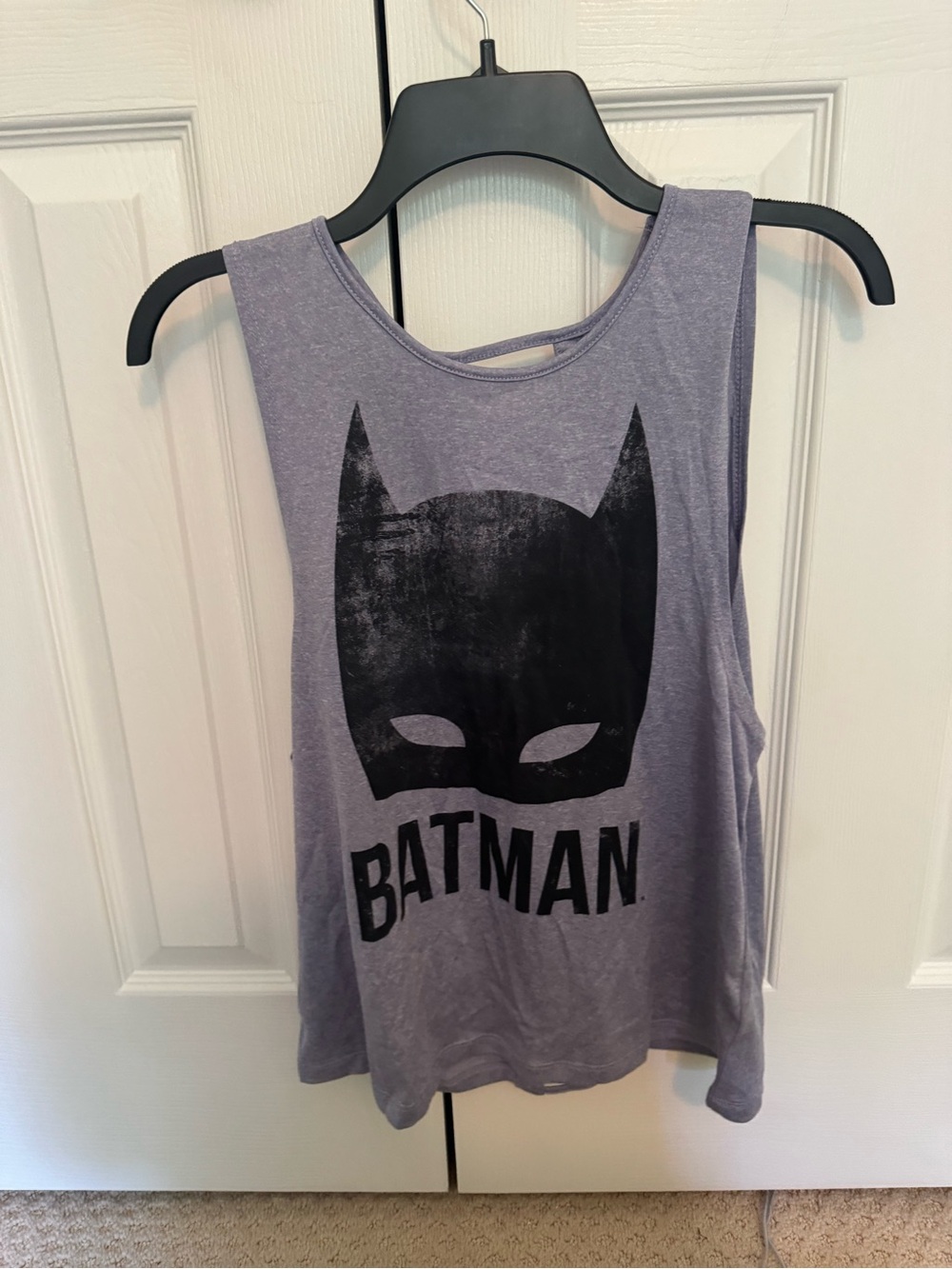 Batman Purple Tank Top with Black Logo
